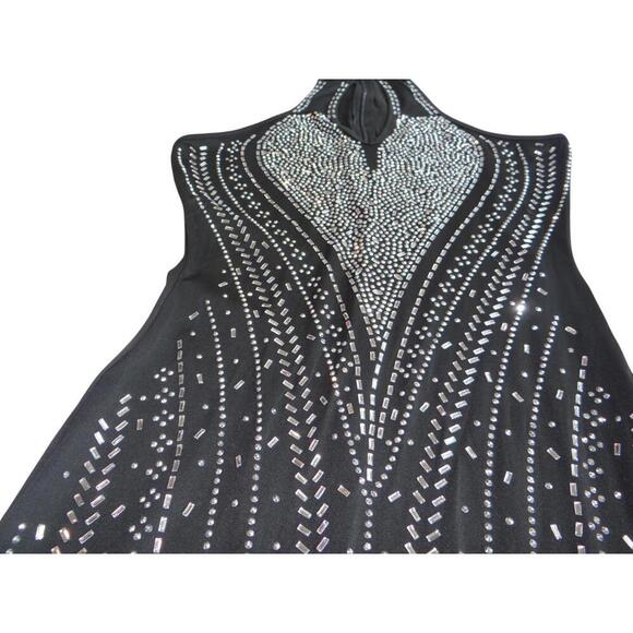 Stunning Black Rhinestone Jumpsuit - Picture 3 of 9